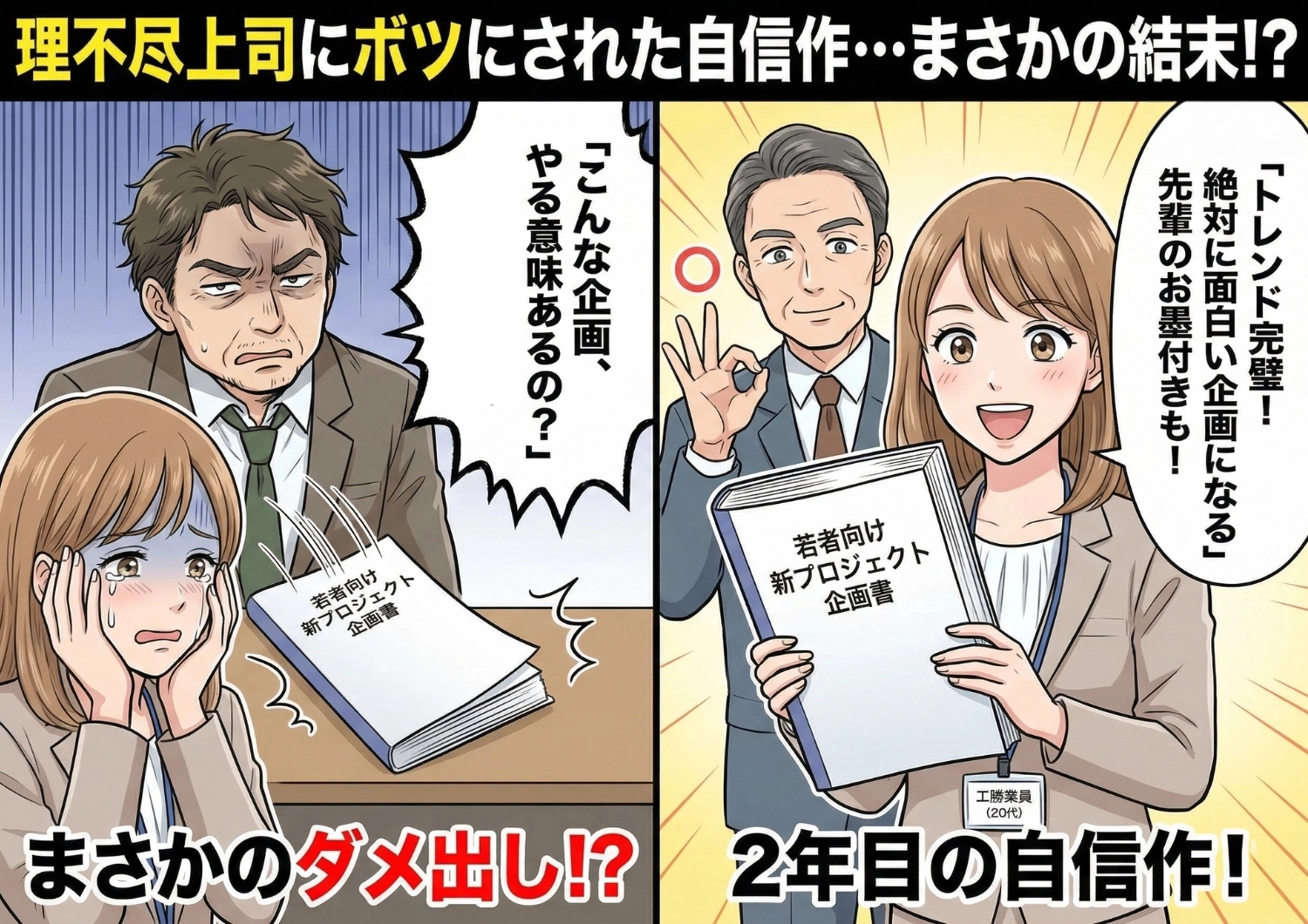 「こんな企画やる意味ある?」否定ばかりの上司に限界・・・理不尽なダメ出しの末に訪れた転機とは!?のメイン画像