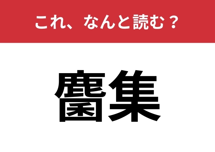 【麕集】はなんと読む？「群がる」を言い換えると？のメイン画像