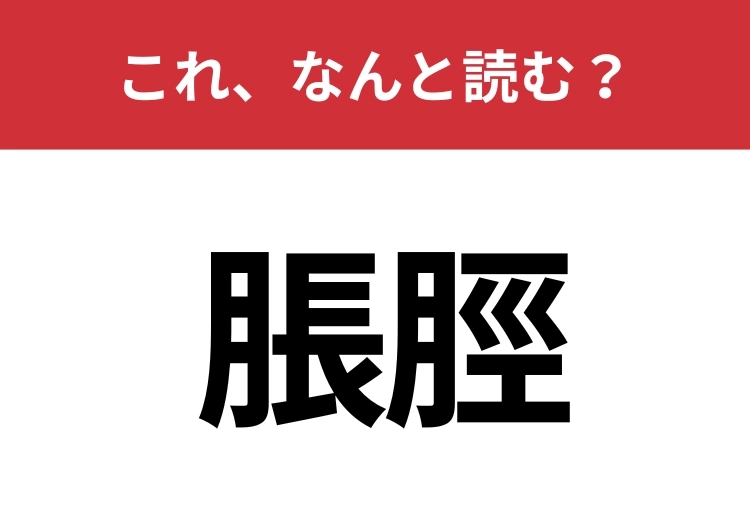 【脹脛】はなんと読む？体の一部を表す言葉！のメイン画像