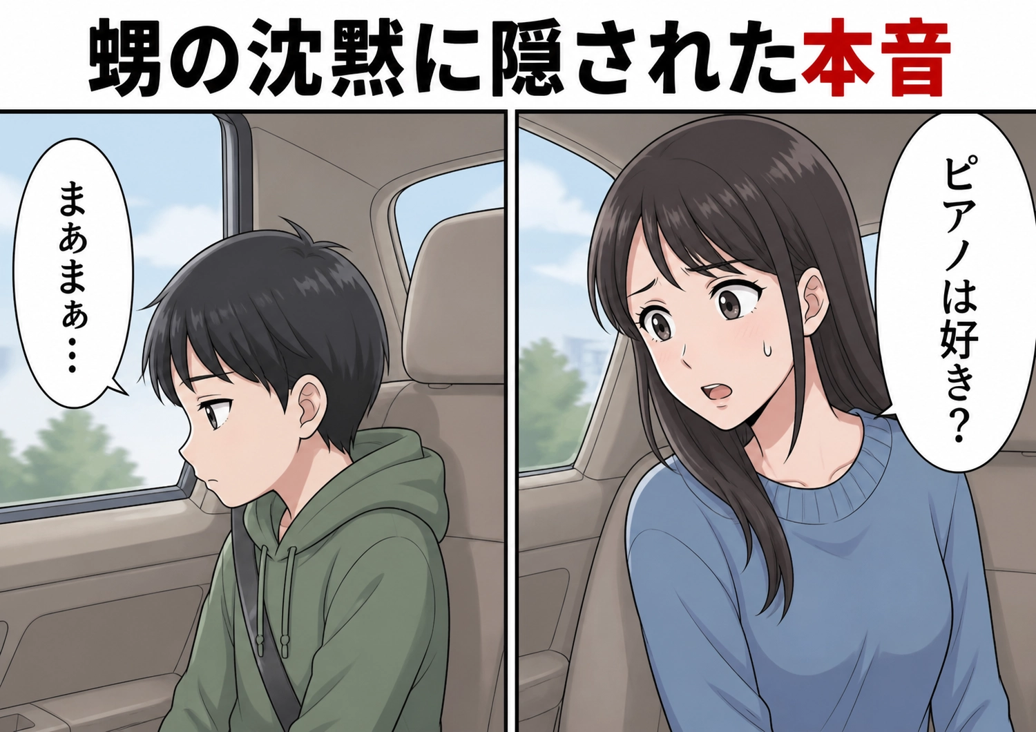 「あなたは送ってくれればそれでいいの」甥の送迎を押しつけ、元気がないと伝えても聞く耳を持たない義姉!車内で黙り込む甥がぽつりと漏らした本音→義姉に伝えると・・・のメイン画像