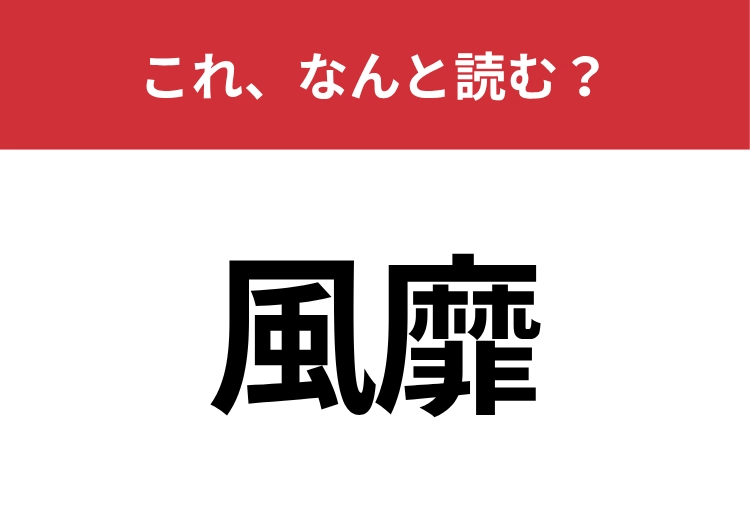 【風靡】はなんと読む？あなたは正しく読めていますか？のメイン画像