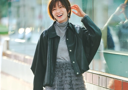 冬コーデをアプデするなら、異素材MIX&最旬足元で♡おすすめトレンドコーデ2選