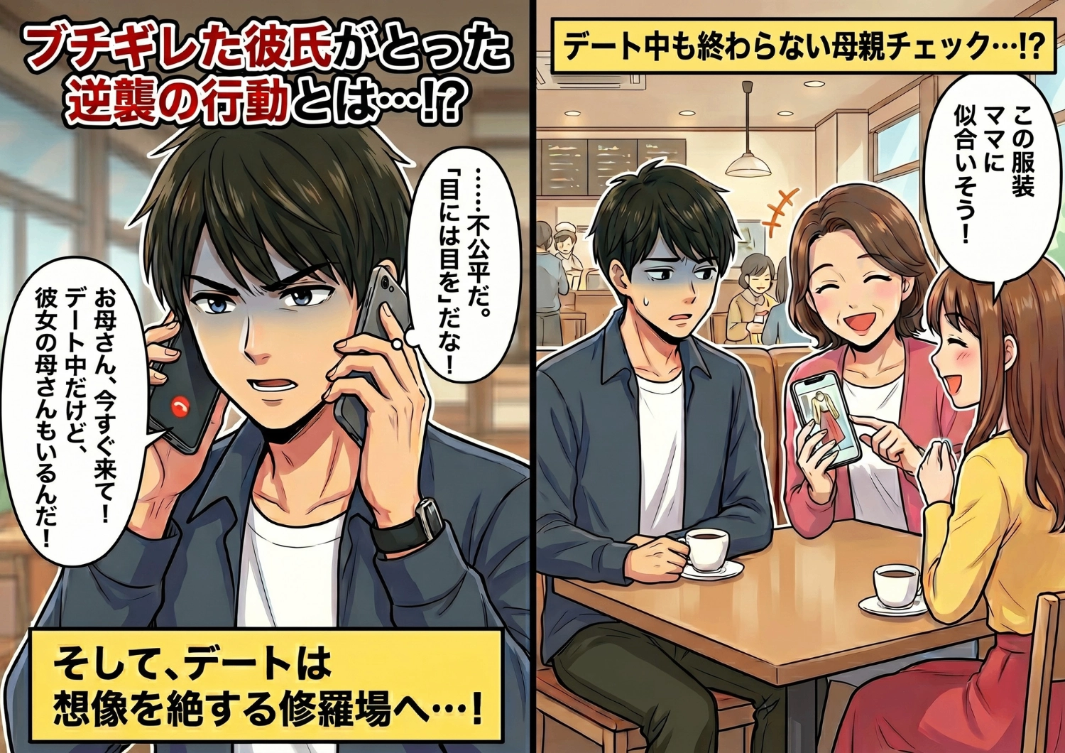 後編/「あ、ママ!」デートにも母親が乱入!?〝母親最優先〟”の彼女に彼氏がついに爆発した結果、カオスすぎる修羅場に・・・のメイン画像
