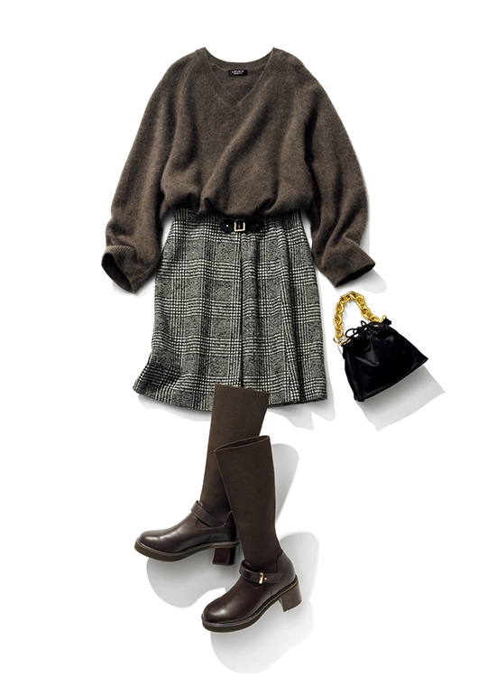 アラサーのミニ丈はちょっぴり長めの膝上くらいが正解 アラサーのミニ丈はちょっぴり長めの膝上くらいが正解