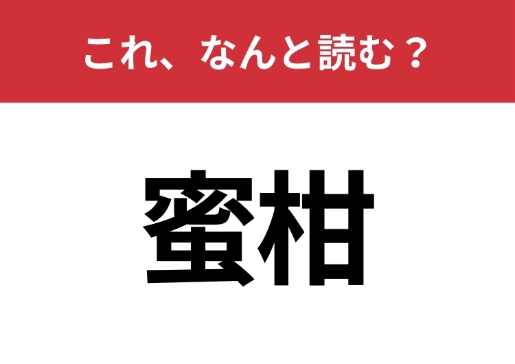 【蜜柑】はなんと読む？間違えずに読みたい二文字！のメイン画像