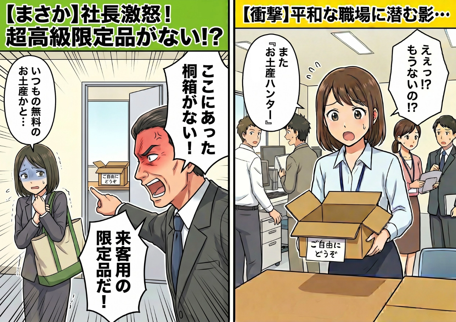後編／職場のお土産を一人で丸ごと持ち帰り！？〝お土産ハンター〟と呼ばれる同僚の行動に全員唖然・・・のメイン画像