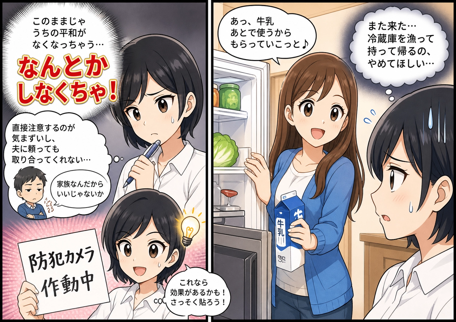 貼り紙一枚で義姉の無断食料持ち出しを阻止!主人公の大胆な対策とは?のメイン画像
