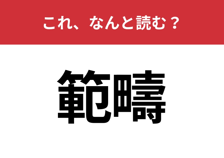 【範疇】はなんと読む？意外と間違えて読んでいる人が多い言葉かも？