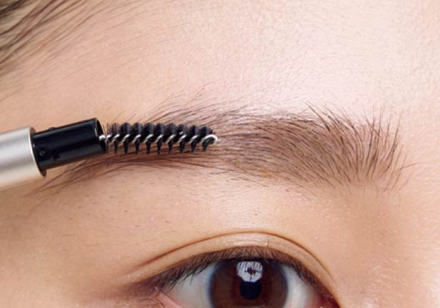 ブラシでとかしている様子 ブラシでとかしている様子