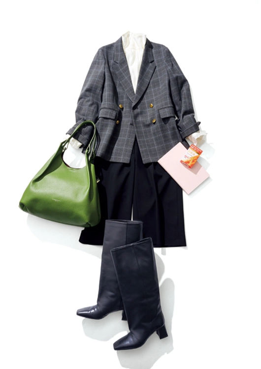 【毎日コーデ】PR会社とのミーティングはブラックとグレーでハンサム系に