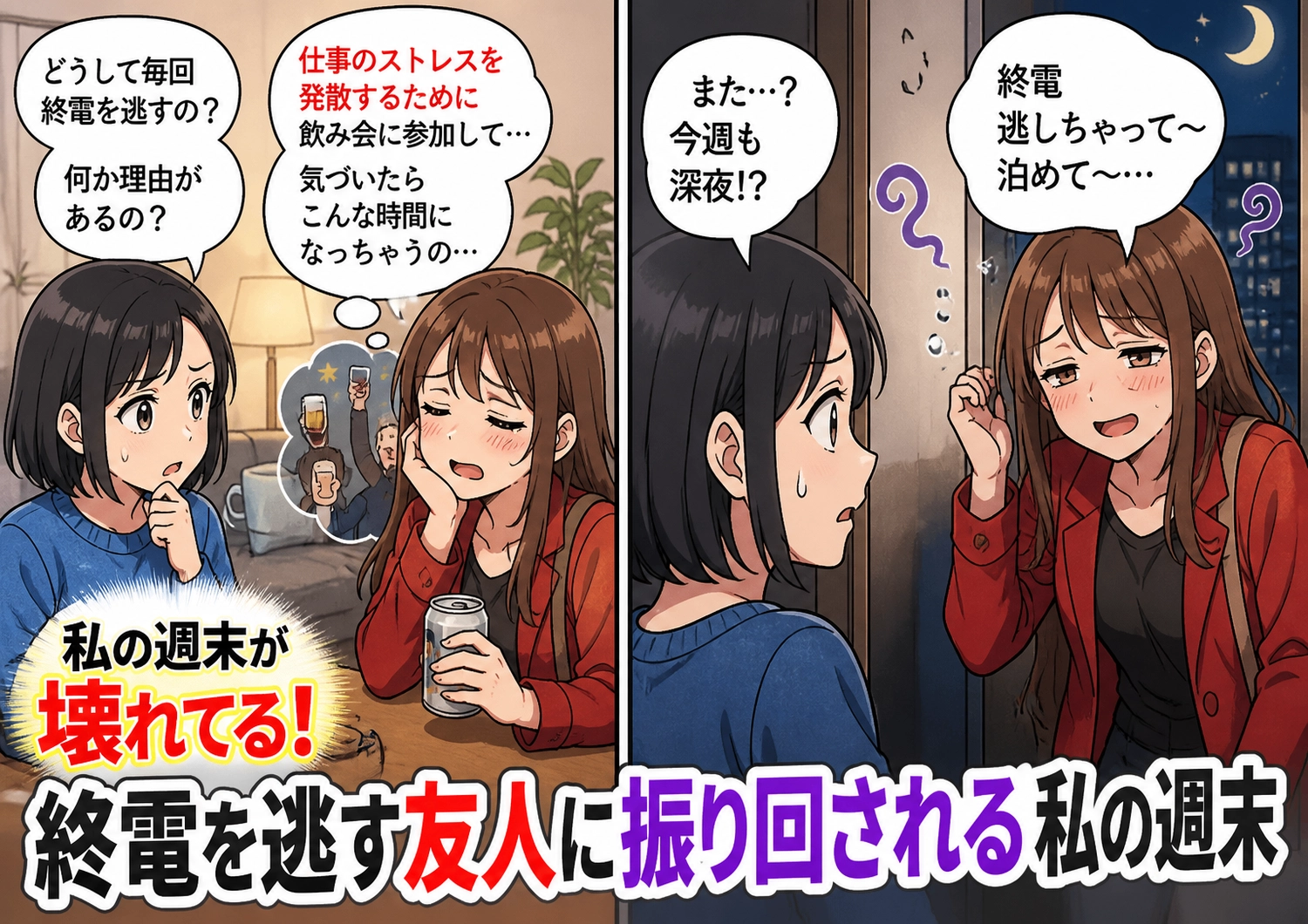 終電を逃す友人の無作法を解決した意外な方法とは？のメイン画像
