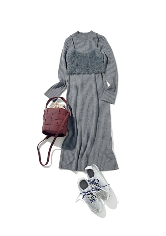 GUのセットニットで過ごす休日コーデ