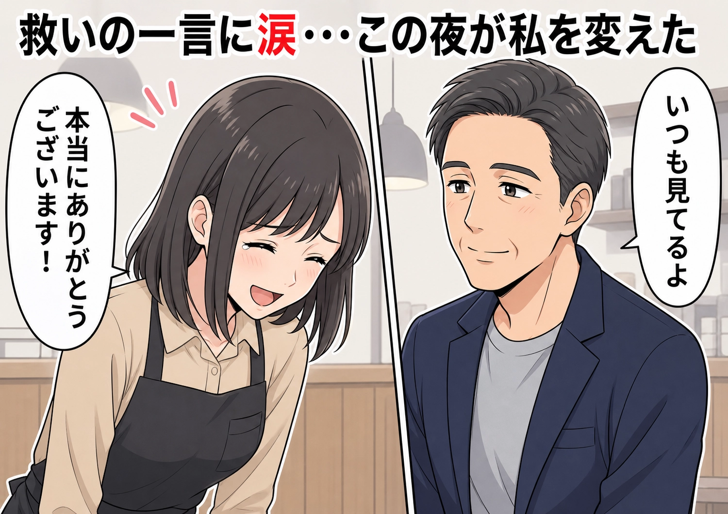 後編/「もう閉店ですよ」無視して居座る迷惑サラリーマン集団!接客が天職の私が涙目で苦戦・・・そのとき救世主が放った一言とは!?のメイン画像
