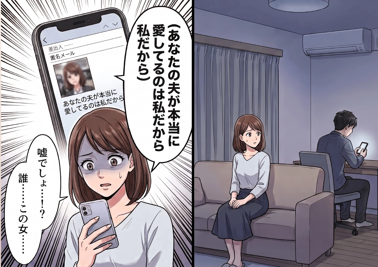 夫の怪しい行動にモヤモヤする日々・・・ある日突然届いた匿名メールと衝撃の写真。妻が仕掛けた、絶対に許さない反撃計画とは？のメイン画像