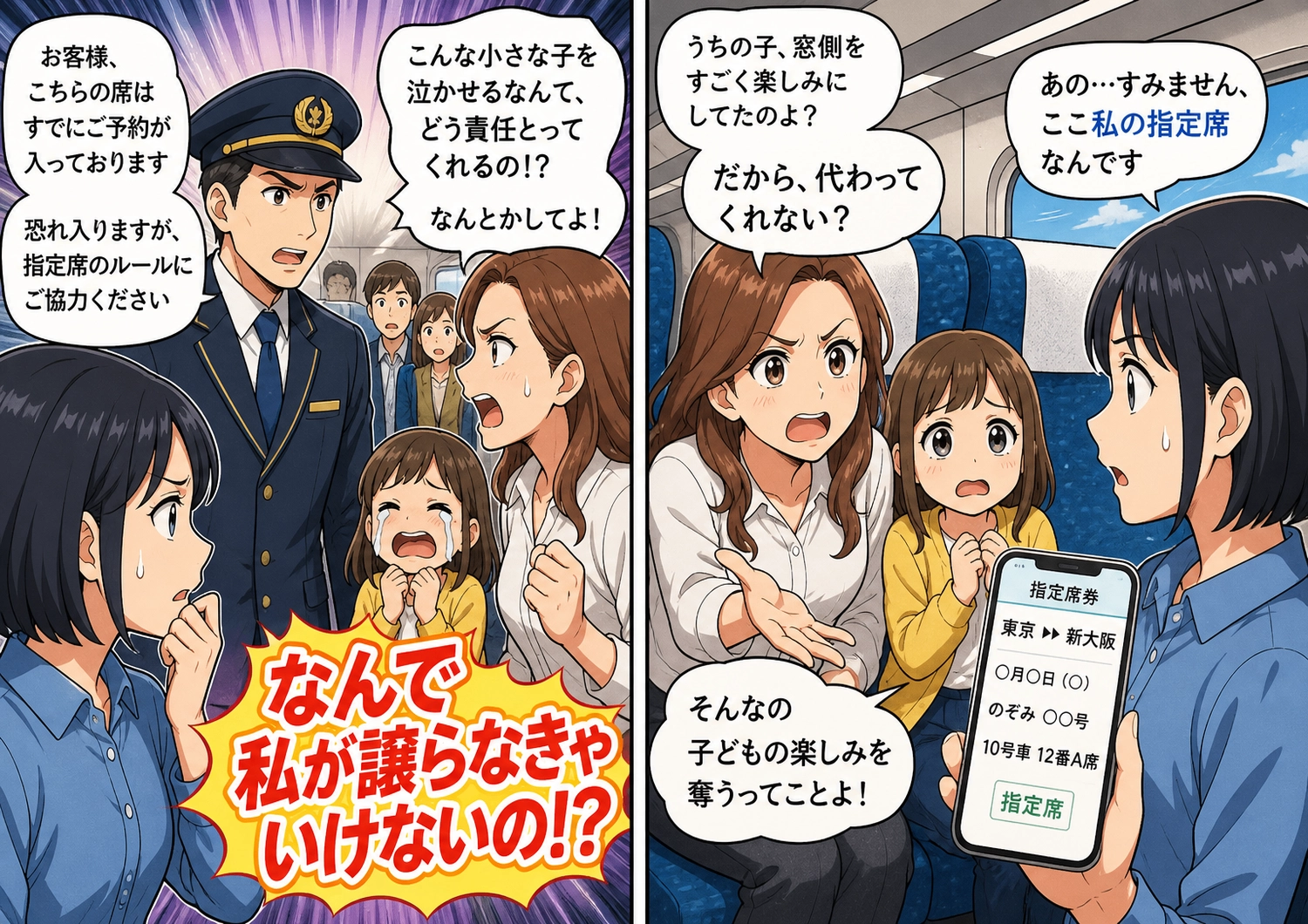 新幹線での席トラブル!親子との意外な対峙とその結末のメイン画像