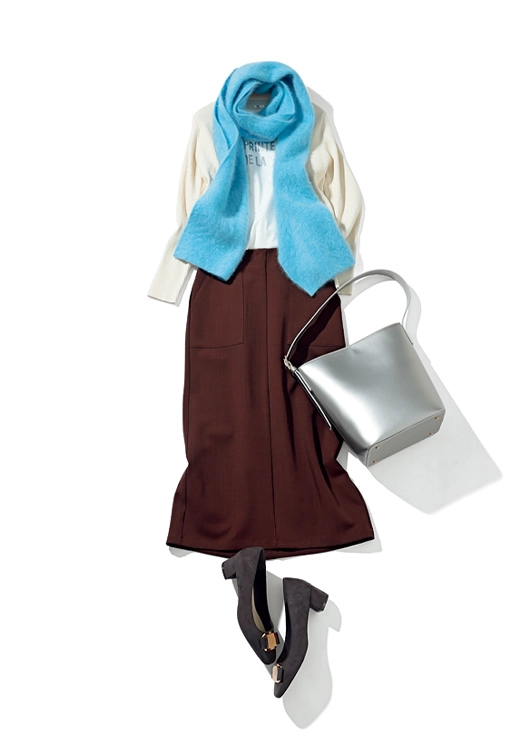 あったか通勤コーデ