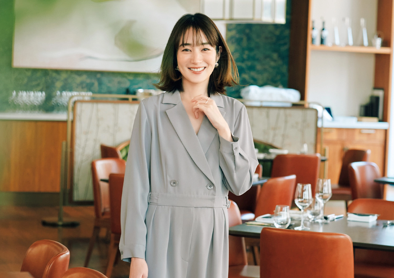 1枚できちんと感が出て好印象!クライアントとの会食には「きれいめオールインワン」で品よくドレスアップ♡のメイン画像