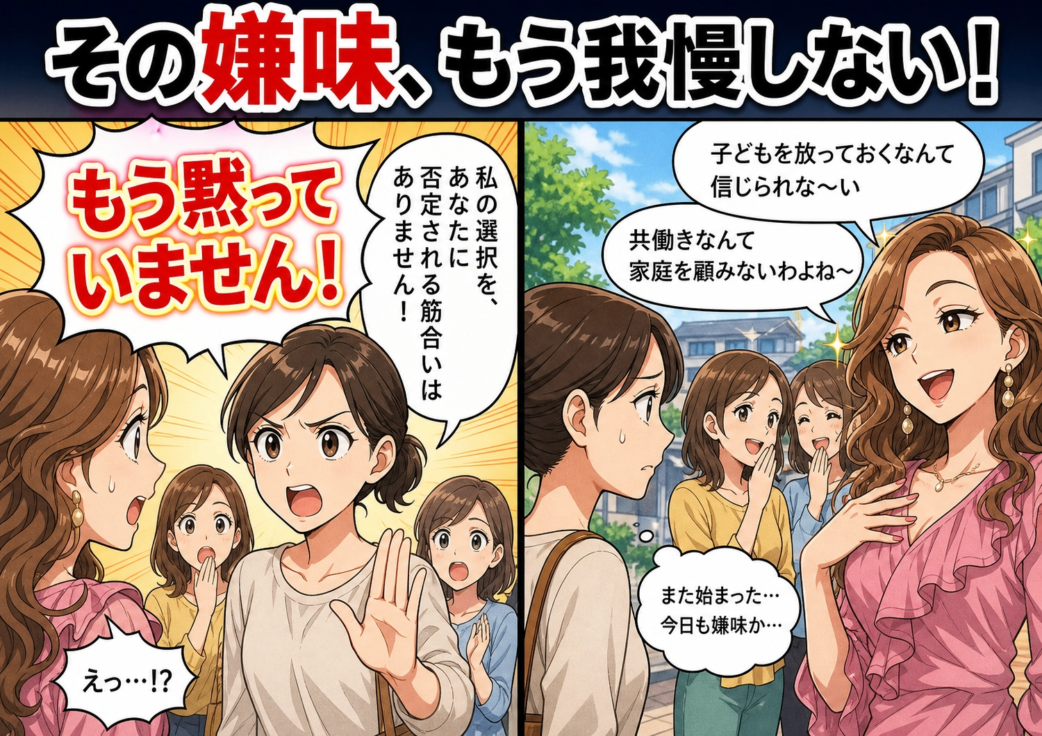 専業主婦の嘲笑に耐えた母親、思わぬ過去が暴露され事態が一変のメイン画像