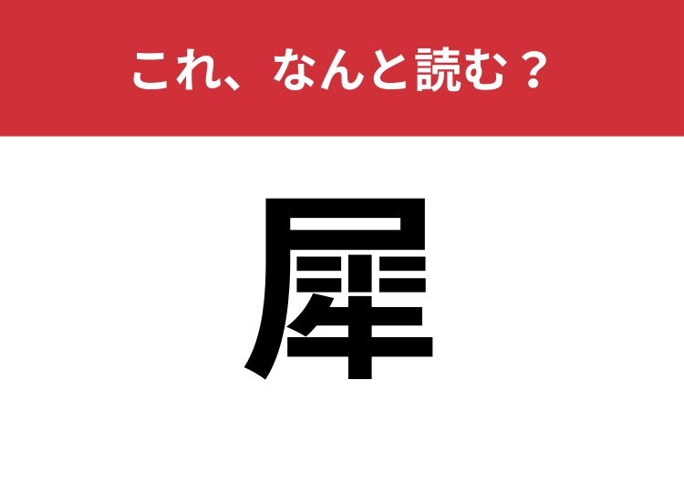 【犀】はなんと読む？動物園にもいる大きな生き物です！