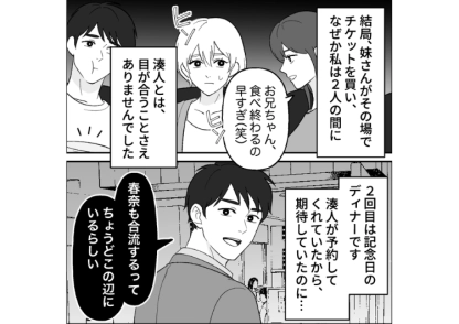 「俺は家族が何より大切」映画デートやおうちデートなど全てのデートに必ず妹を連れてくる彼氏！2人がいいとお願いしても無視して、結局妹とだけ楽しんで私を置き去りにするので・・・