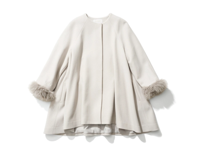 袖ファーコート