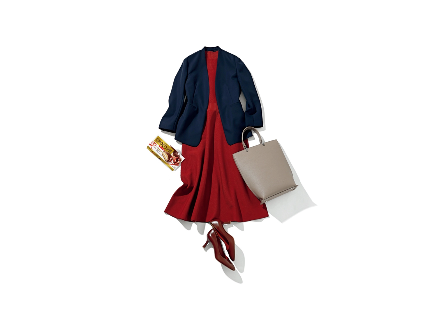 甘派におすすめ♡PLSTの高見えワンピースで華やか通勤コーデ【毎日コーデ】