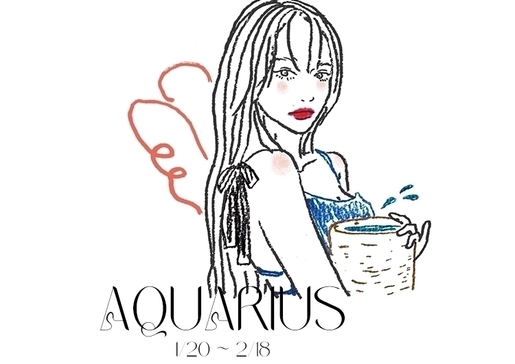 水瓶座のイラスト