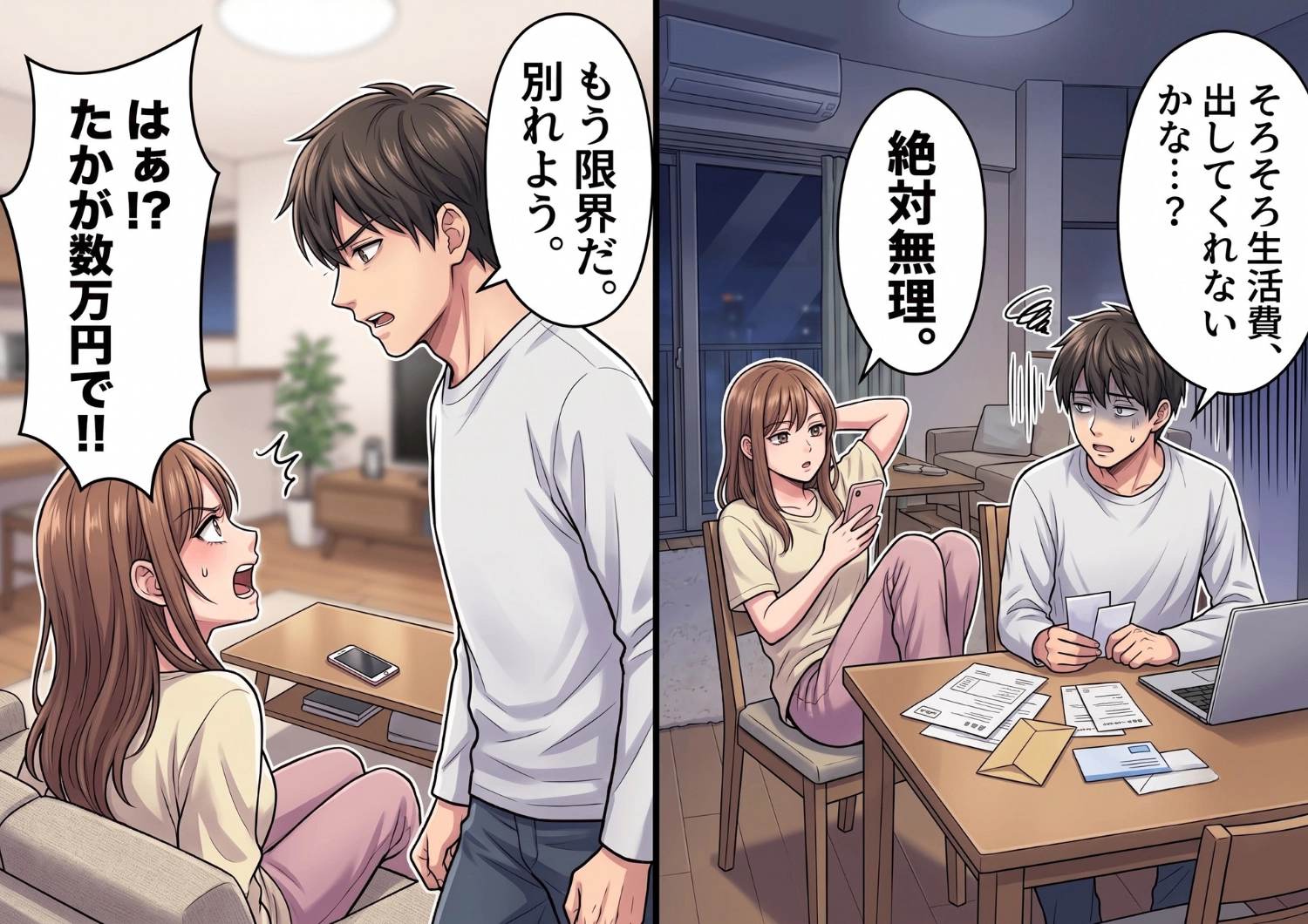 【衝撃】「生活費は1円も出さない！」と逆ギレする彼女に限界を迎え別れを切り出した結果、部屋の奥から持ってきた“ある物”に涙が止まらない・・・のメイン画像