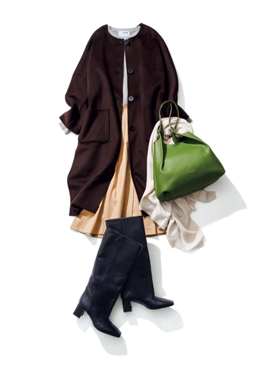 【毎日コーデ】新年の挨拶回りはストール持参で