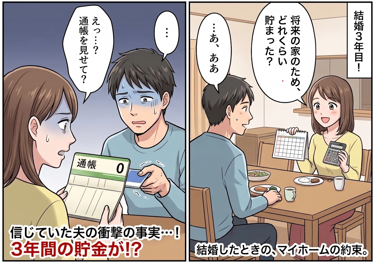 夫婦で別々に貯金する約束をしたのに残高ゼロ!?問い詰めた夫からの信じられない暴言とは・・・のメイン画像