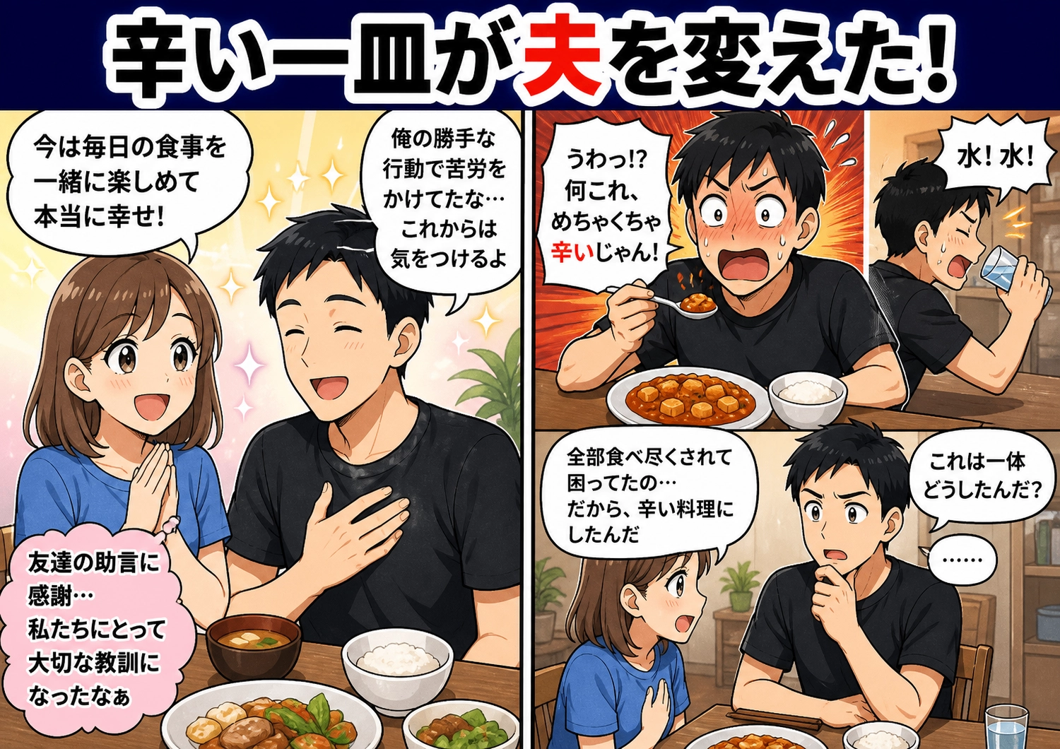 後編／新婚生活の悩みを解決！食べ尽くす夫への意外な復讐方法とは？のメイン画像