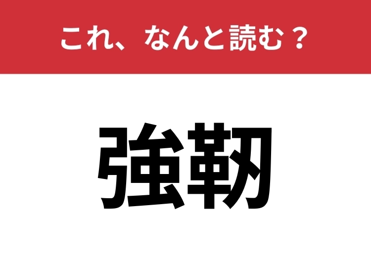【強靭】はなんと読む？「きょうにん」ではありません！のメイン画像
