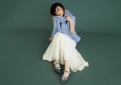 福原遥が着こなす、少女のときめきを連れ戻すメリージェーンをはいて│Season andGIRL-季節に触れて-