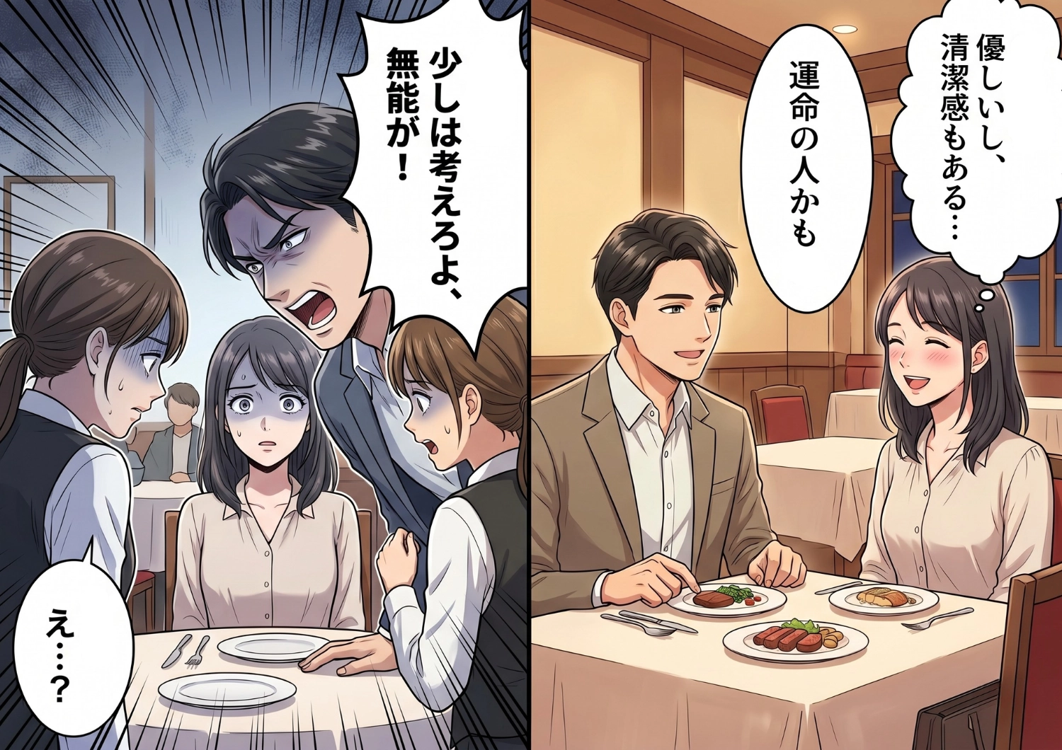 婚活で出会ったハイスペ男性と念願の初デート！しかしレストランでの〝モラハラ発言〟に、恋心が一瞬で冷めることに・・・！？のメイン画像