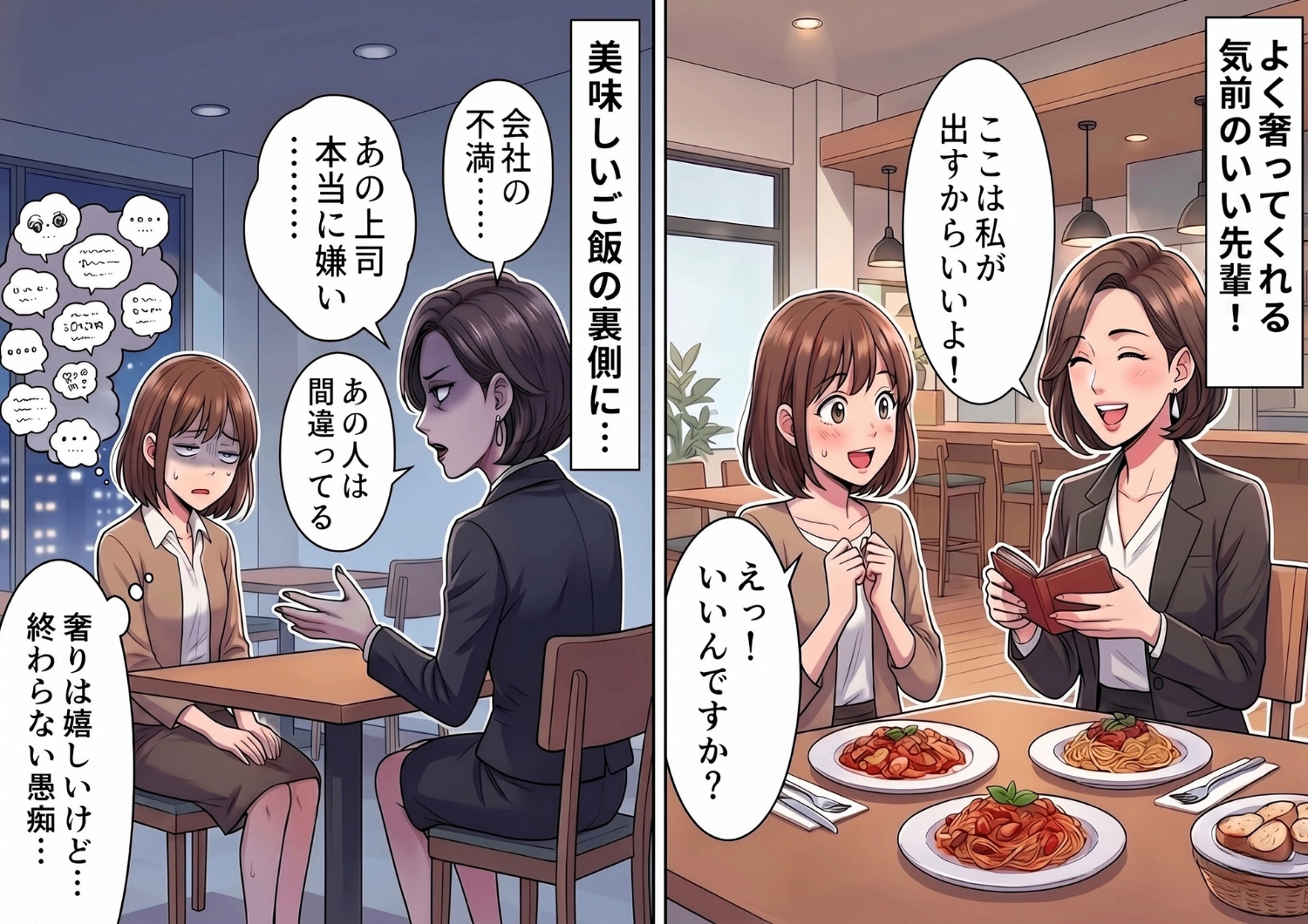 後輩によく奢ってくれる気前のいい先輩と、いつもきっちり割り勘の先輩。本当についていくべき「いい先輩」はどっち?のメイン画像