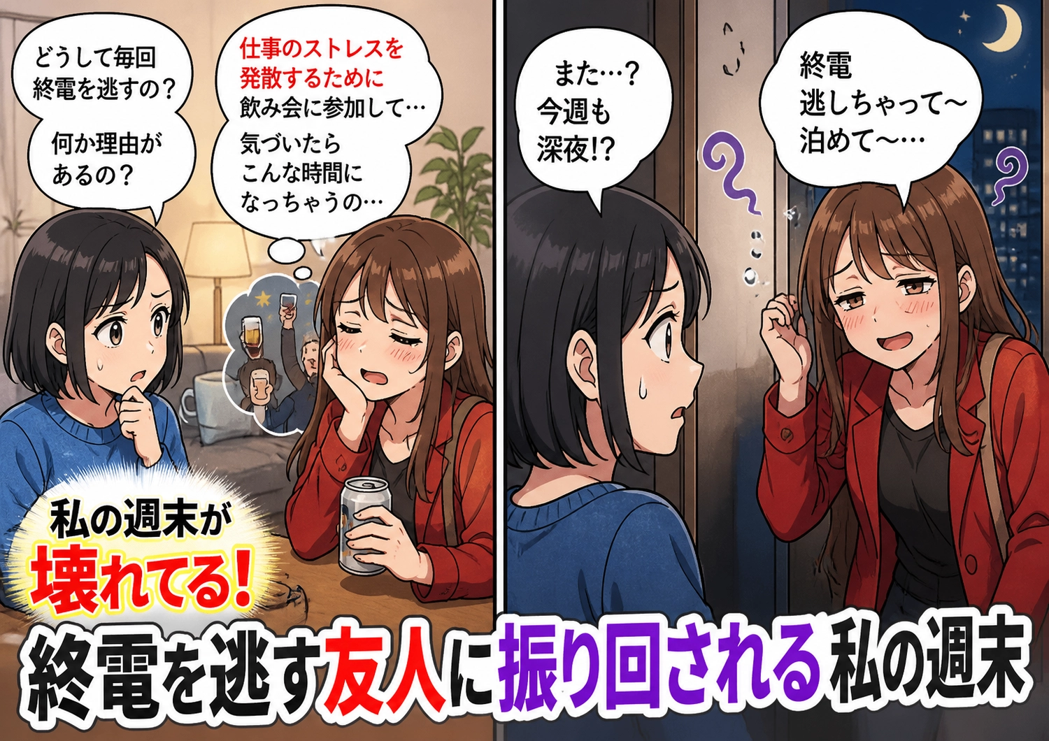 終電を逃す友人の無作法を解決した意外な方法とは?のメイン画像