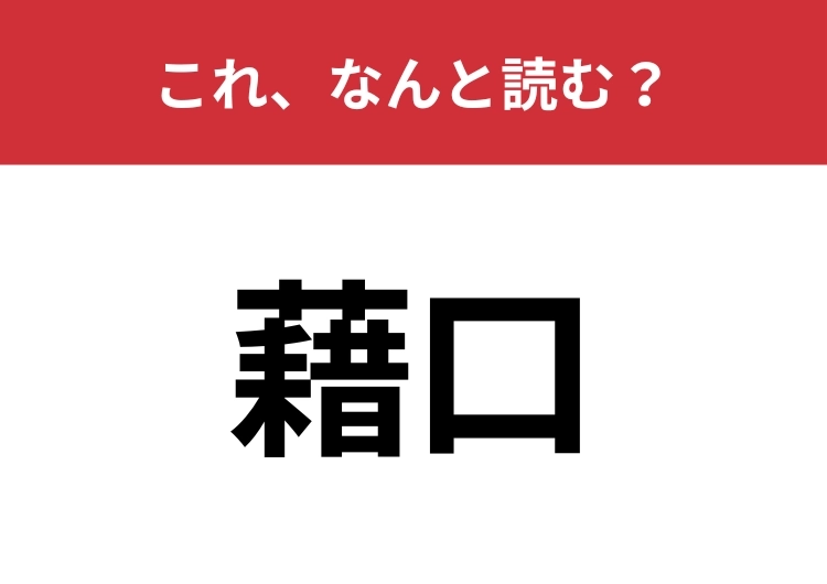 【藉口】はなんと読む?1文字目は「せき」とは読みません!のメイン画像