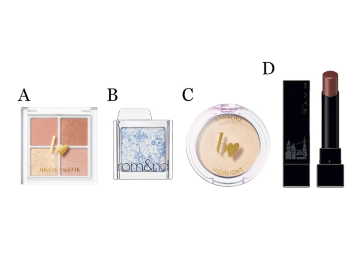 プチラプコスメ4つ