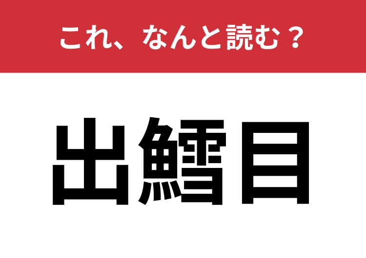 【出鱈目】はなんと読む？四文字で読んでみて！