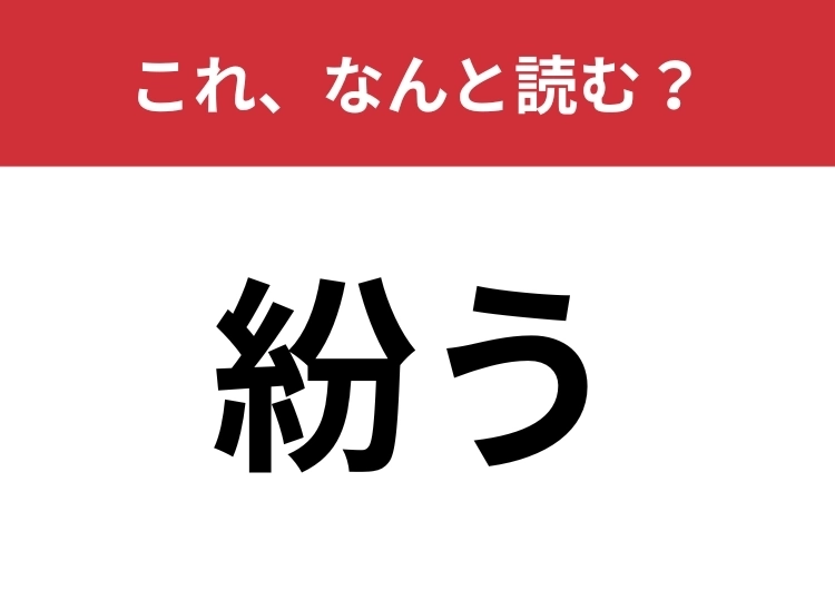 【紛う】はなんと読む?「ふんう」とは読みませんよ!のメイン画像
