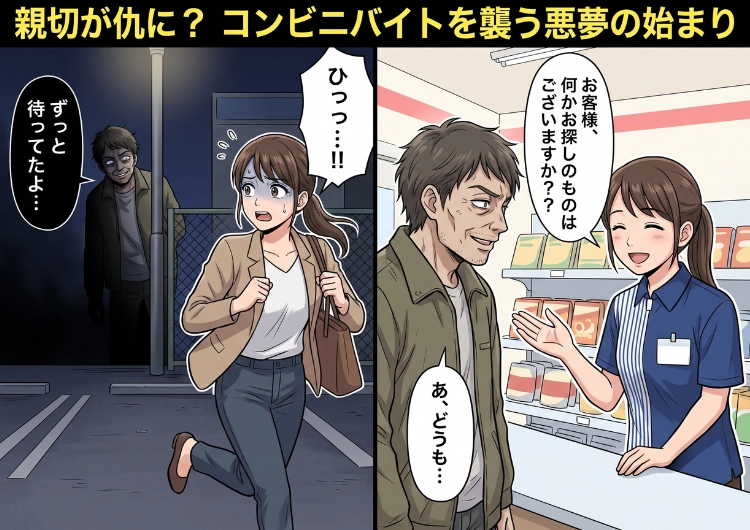 親切に接しただけなのに毎日現れるようになった迷惑客・・・エスカレートする恐怖の行動に限界を迎えた私がとった最終手段とは!?のメイン画像