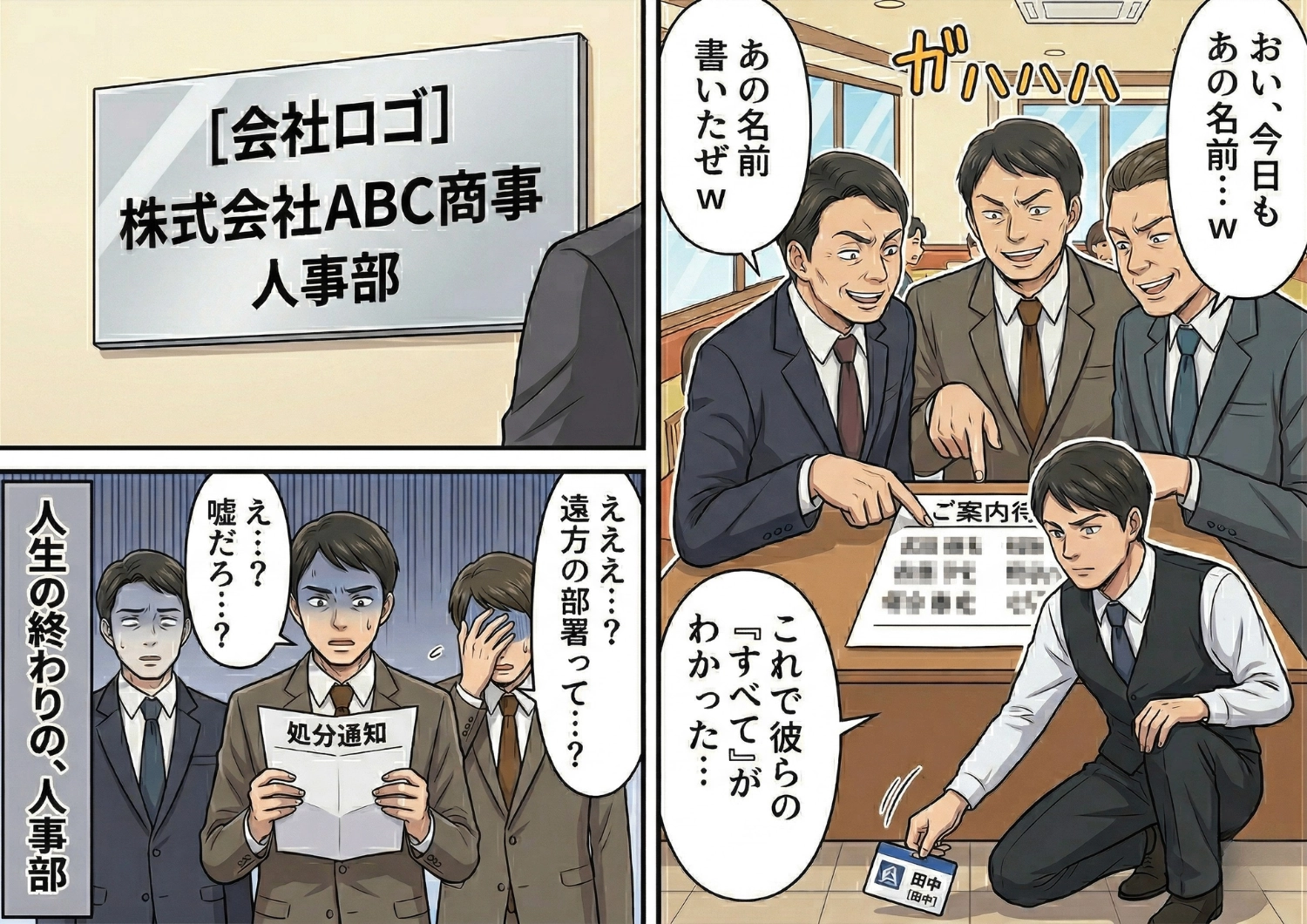 受付表に卑猥な言葉を書いて爆笑する迷惑サラリーマン集団。店員の困る姿を見てやりたい放題の彼らに、店長が下した衝撃の反撃とは！？のメイン画像
