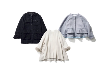 どんなインナーでもキマる！フェミニン派におすすめの「ノーカラーコート」3選