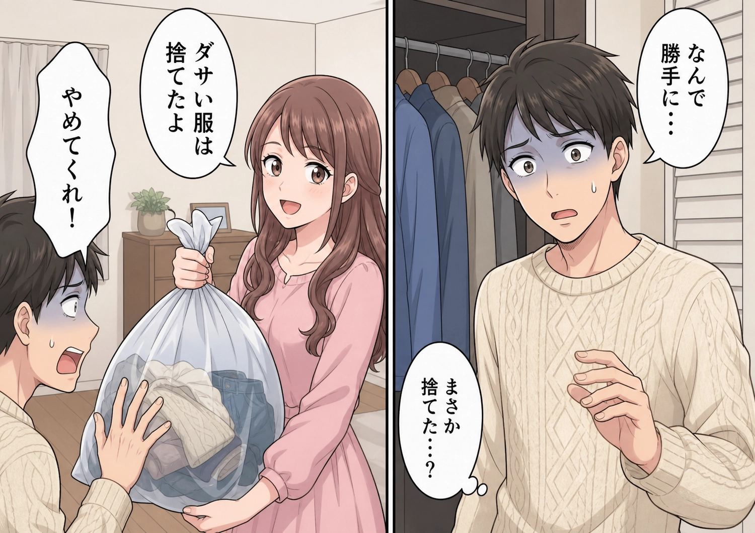 「ダサいあなたと付き合ってあげてるんだから黙って従って」デート代は全額僕持ち、会社の飲み会まで禁止する彼女!ある休日、祖父の形見のセーターまでゴミ袋に詰められ初めて言い返したら・・・のメイン画像
