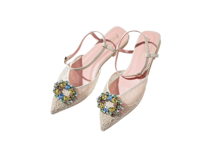 ストラップ付きミュール