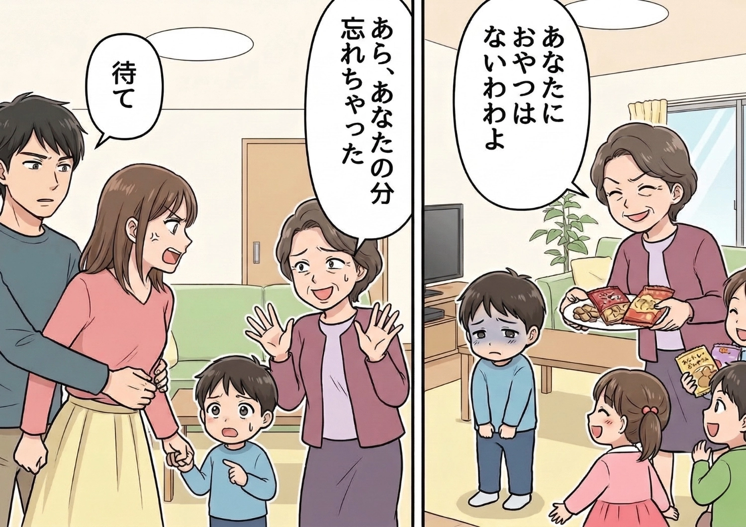 「あなたの分は忘れちゃった笑」親戚の集まりで私の息子だけ仲間外れにする義母。息子への差別に我慢できず立ち上がる→予想もしていなかった人物が義母に反撃して解決した話のメイン画像