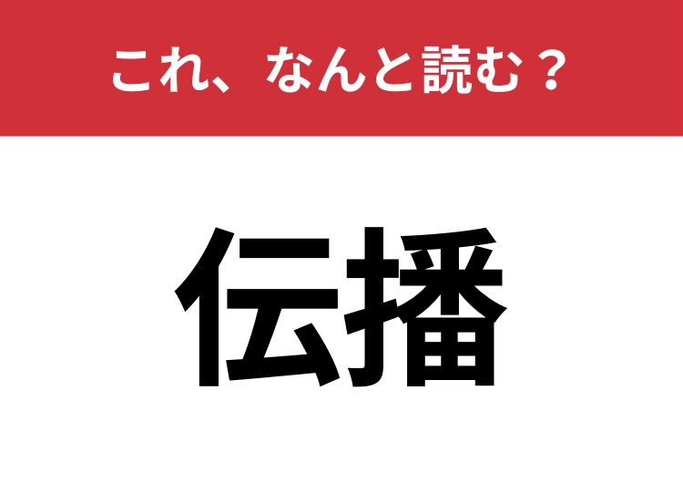 【伝播】はなんと読む?情報や影響が広がることを意味します!