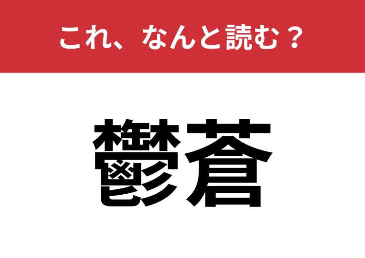 【鬱蒼】はなんと読む？森や木々に対して使います！