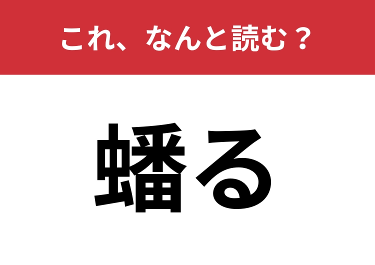 【蟠る】はなんと読む？モヤモヤすること！