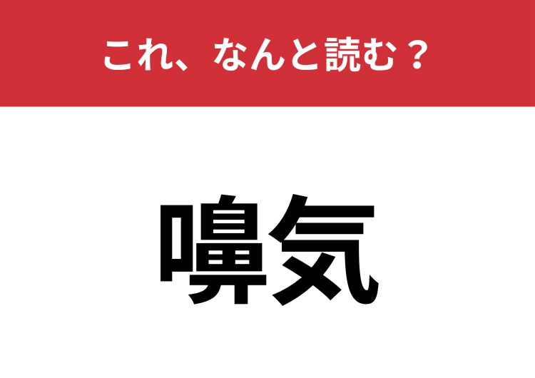 【嚊気】はなんと読む？意外と読めない人多いかも？のメイン画像
